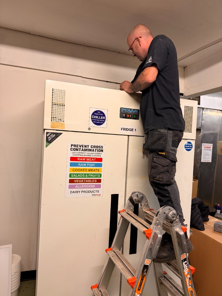 Commercial Polar refrigeration chiller in a kitchen